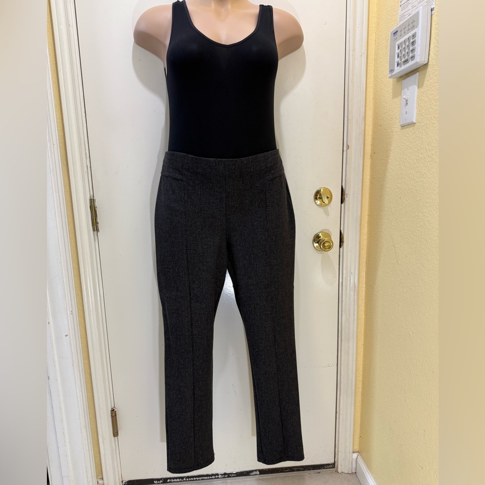 89th & Madison Charcoal Pants straight leg